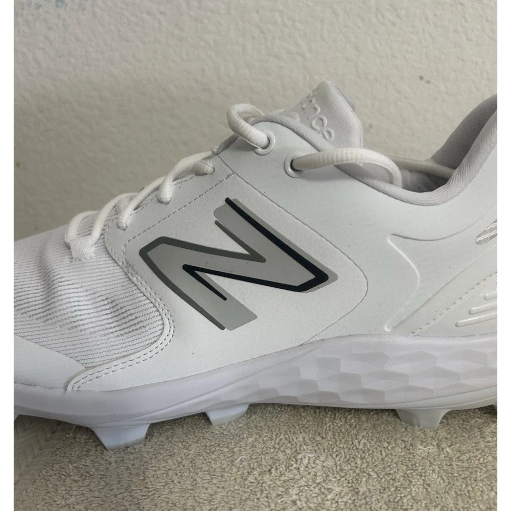 MENS NEW BALANCE FRESH FOAM 3000V6 MOLDED Baseball Cleats White/White, Size 16 M - Picture 8 of 12